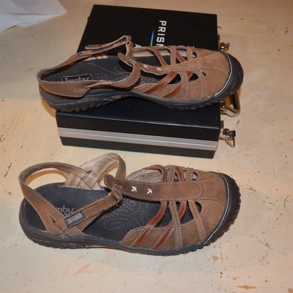 Jambu All Terra Design Leather Upper Sandals Women 8M Cherry - Picture 2 of 10